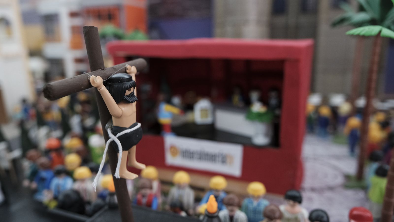 Inauguración de la exposición de playmobil de semana santa de Almería