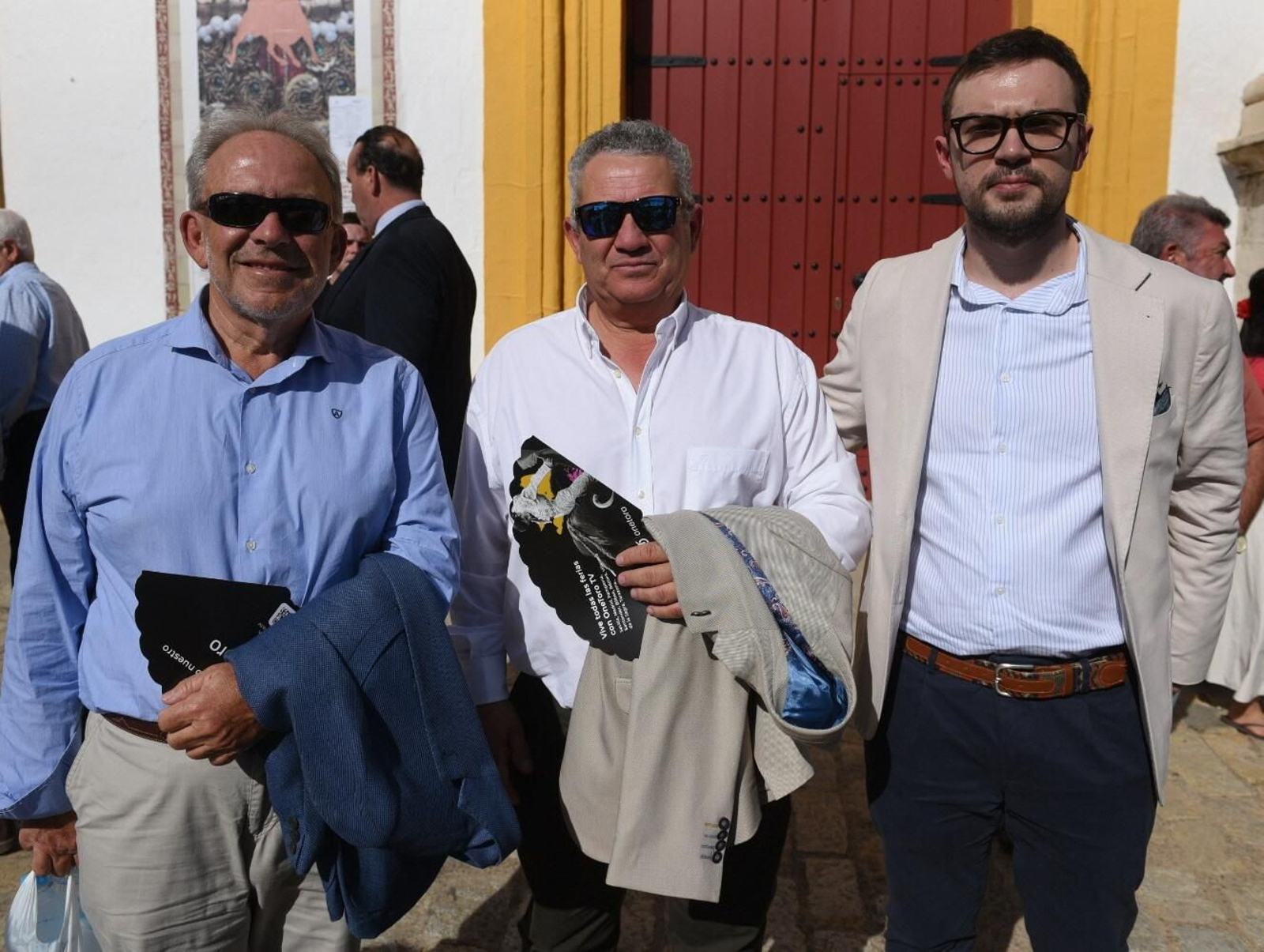 Manuel Aguilar, José Andújar y Manuel Aguilar (hijo)