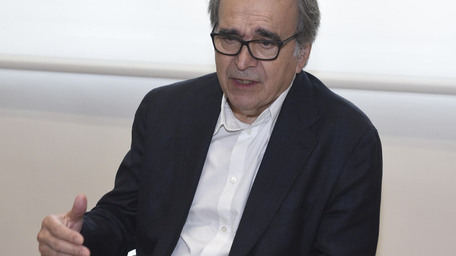 El ministro de Universidades, durante un momento de la entrevista.