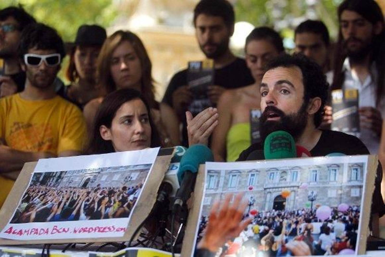 Los indignados piden que no haya violencia el 19-J