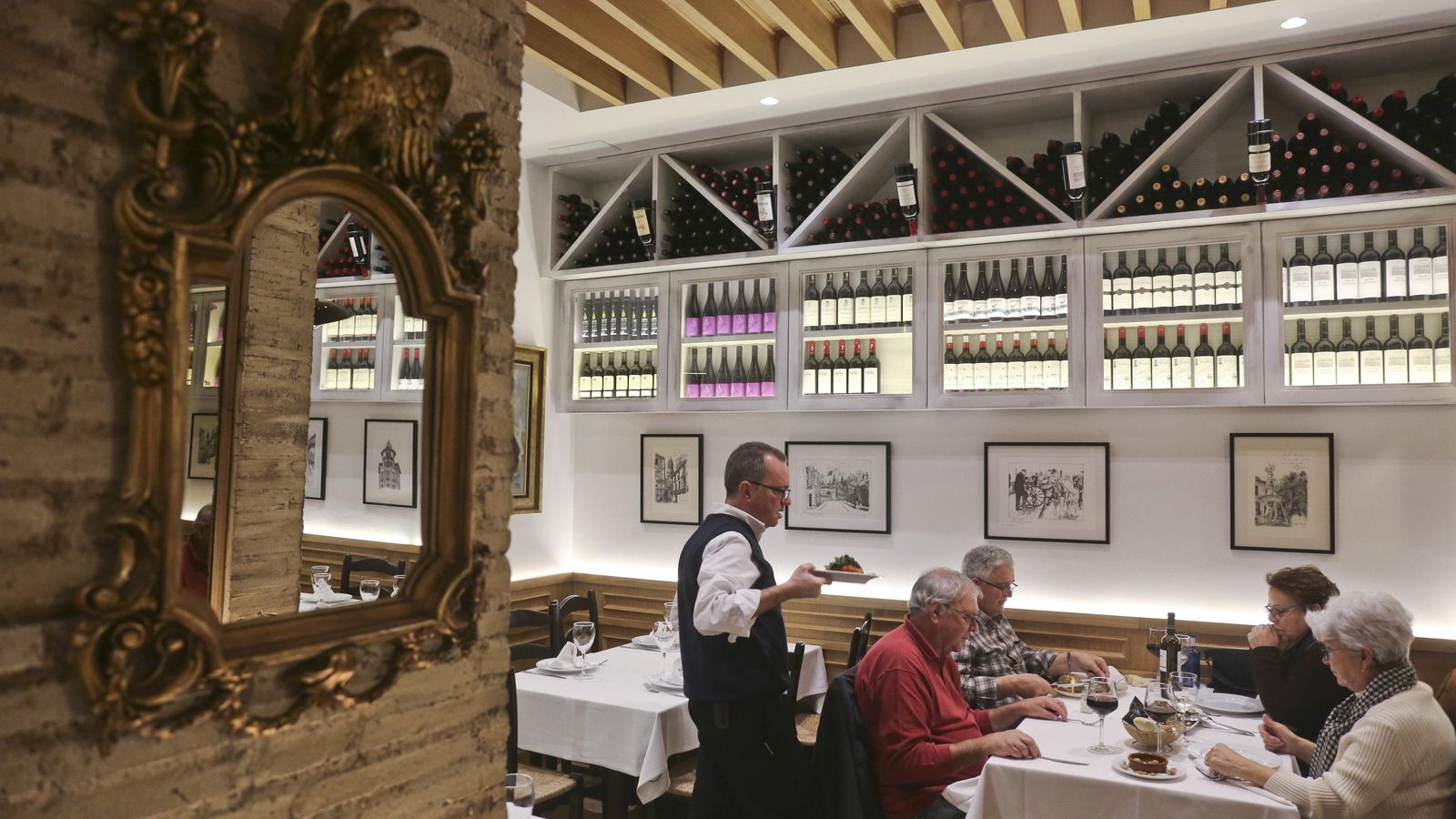 El interior del restaurante.