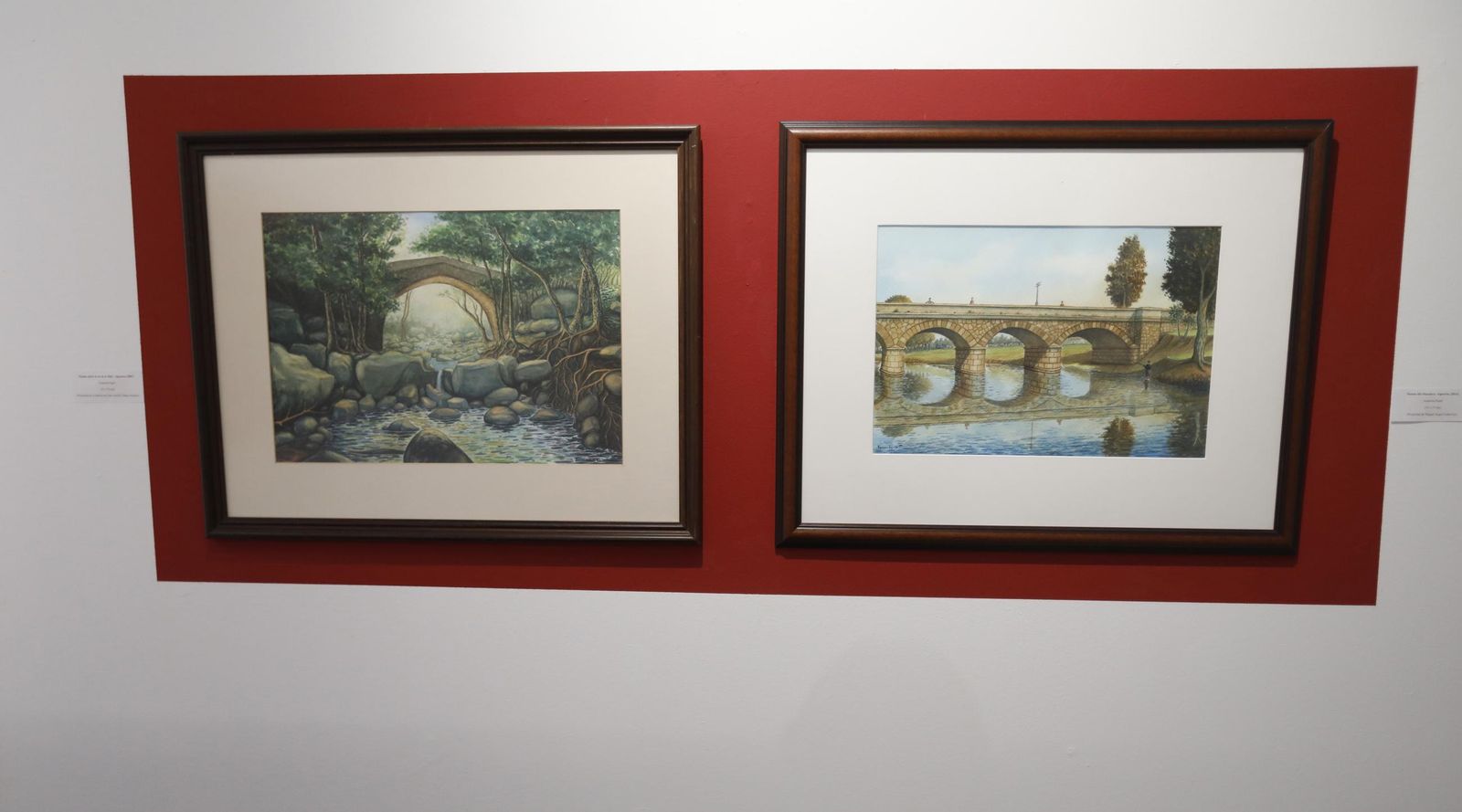 Fotos de la exposición de acuarelas y dibujos de Antonio Torremocha en La Línea
