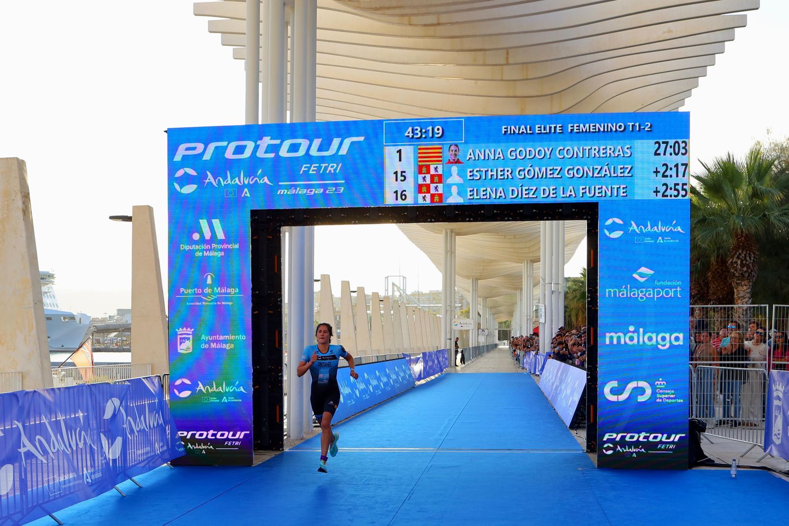 Las imágenes del Test Event de triatlón en Málaga