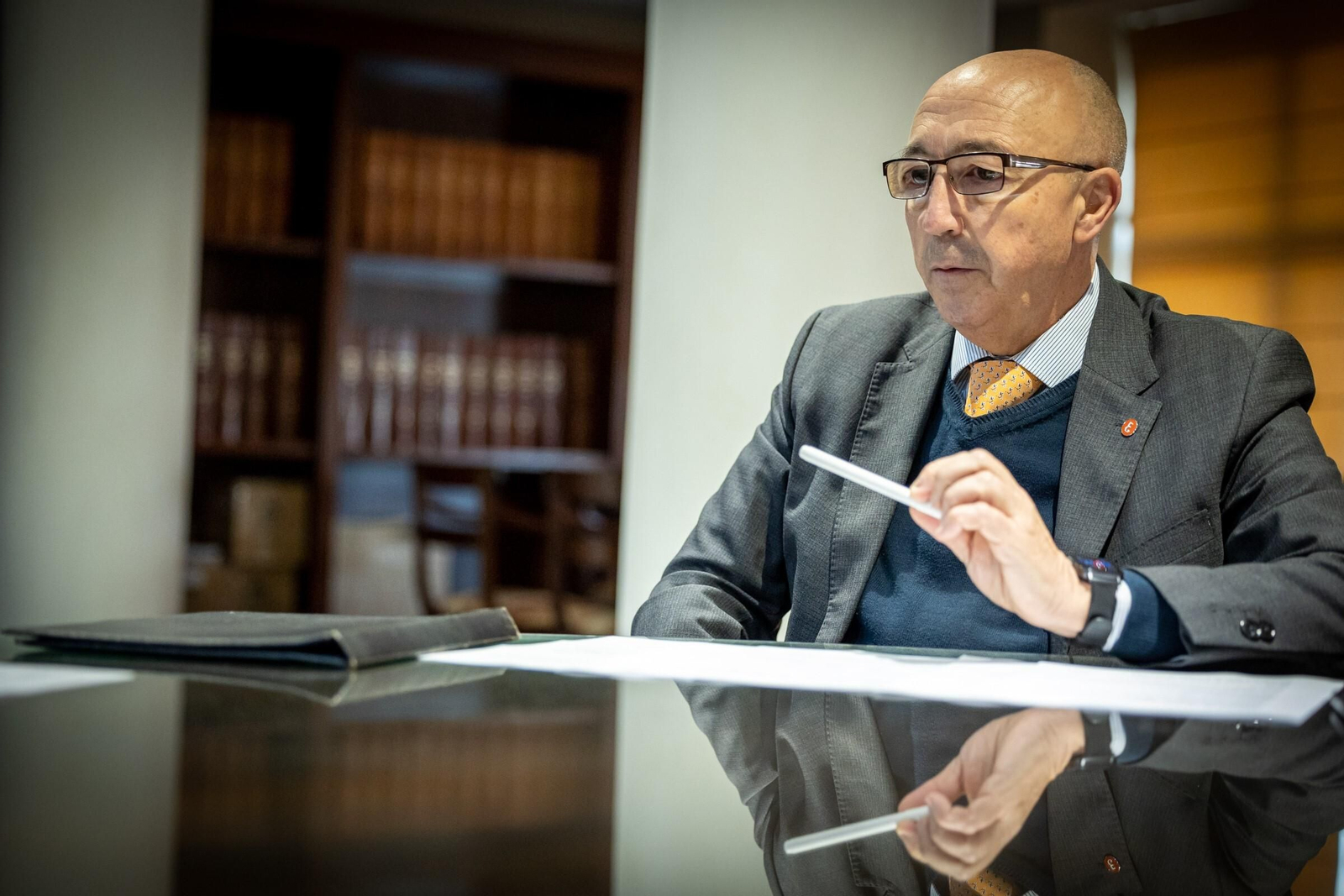 Javier Cabeza de Vaca, decano del Colegio de Economistas de Cádiz.