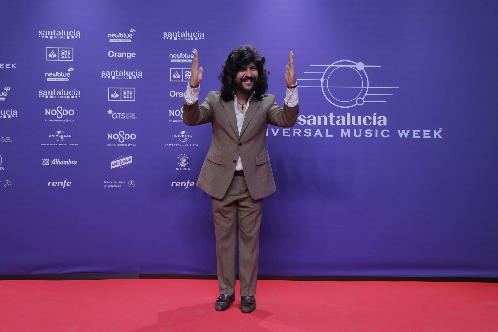 Famosos y artistas en la alfombra roja de la gala del flamenco en los 'Santalucía Universal Music Week'