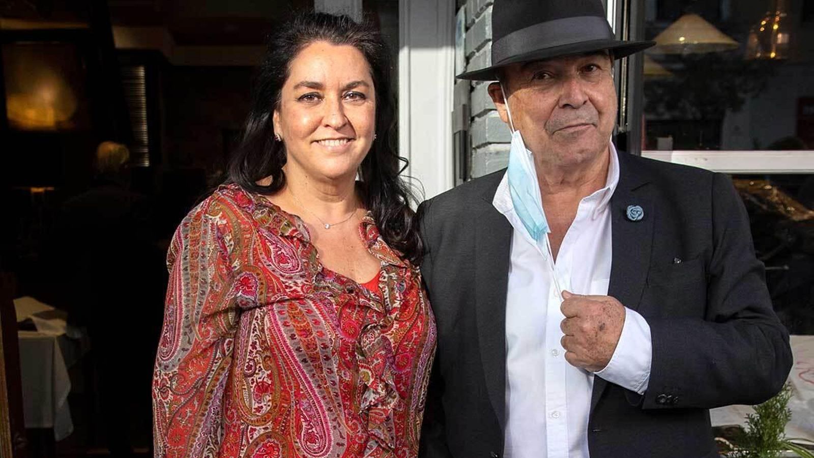 Resines con su ya mujer, la productora Ana Pérez-Lorente.