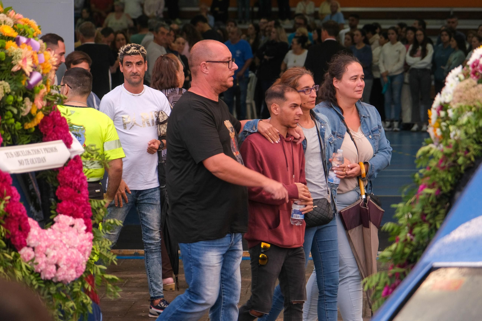 Funeral de la familia fallecida en el incendio de Guillena