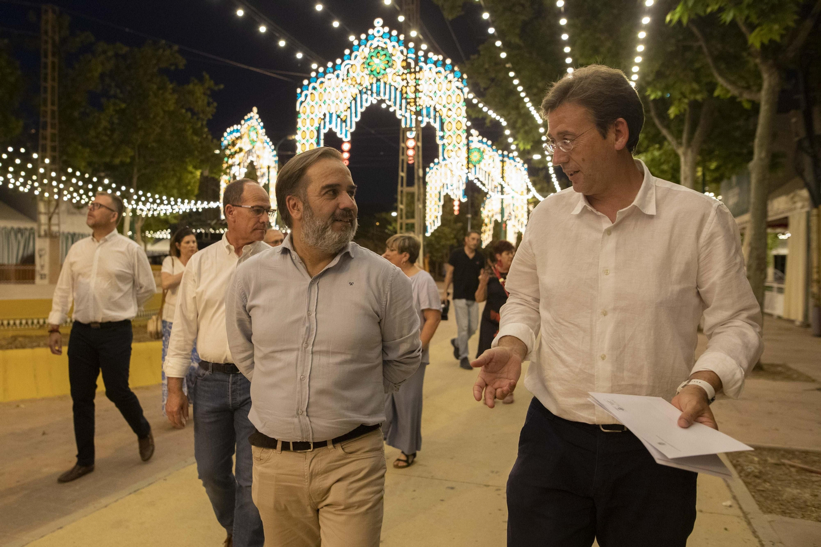 Ensayo general antes del Corpus: Así fue la prueba del encendido del ferial de Granada