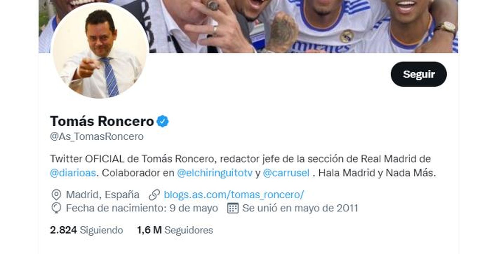 Tomás Roncero pone Twitter patas arriba con este comentario