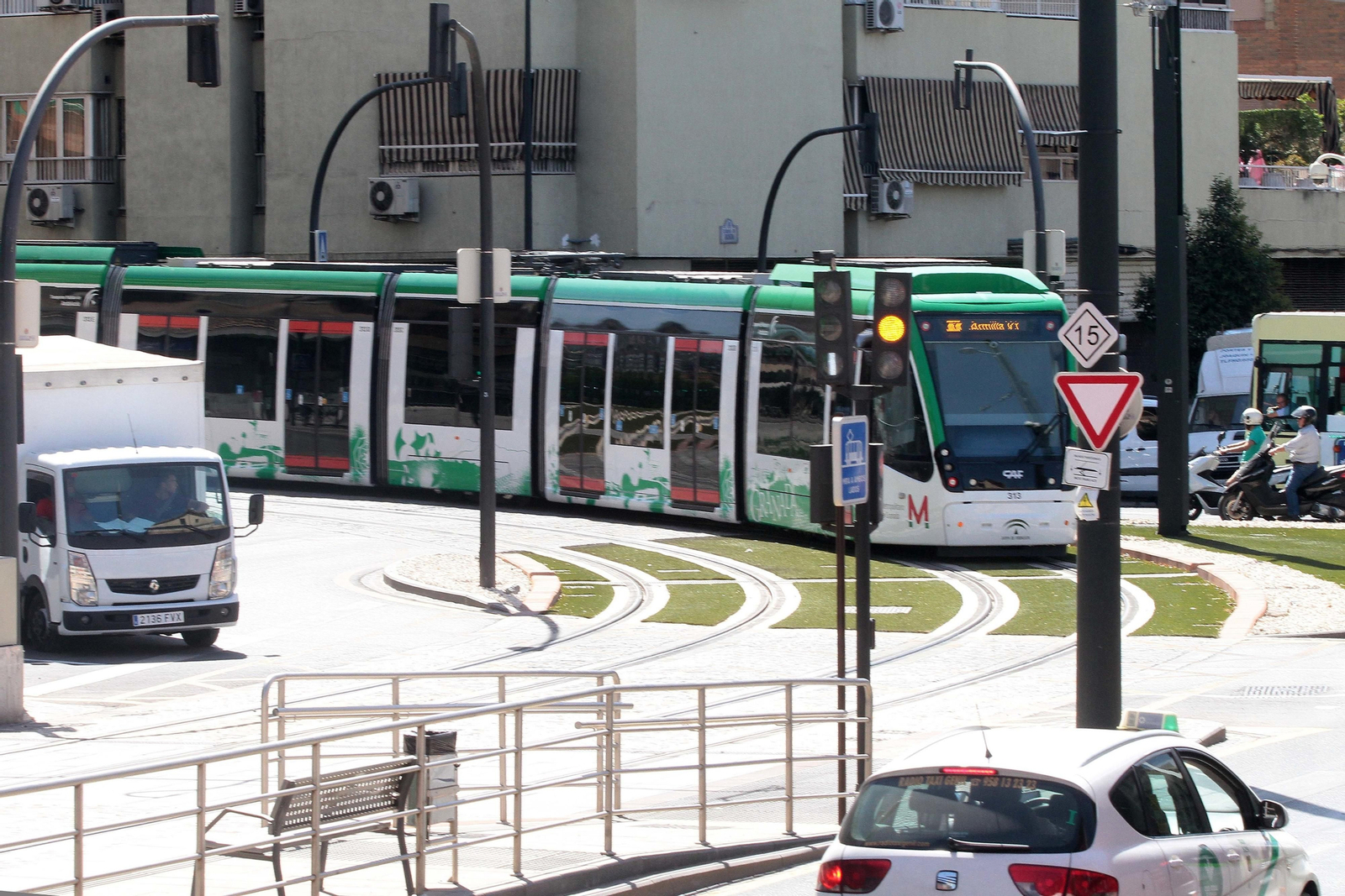 La imágenes de las pruebas del tranvía