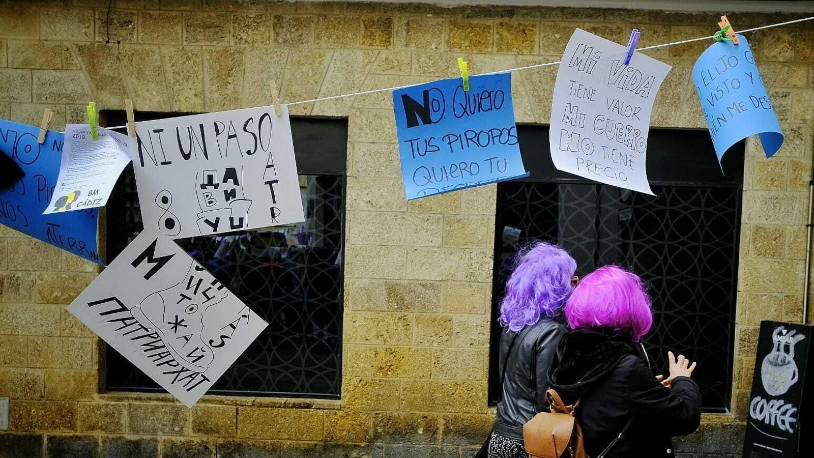 Imágenes de la celebración del 8M en Cádiz