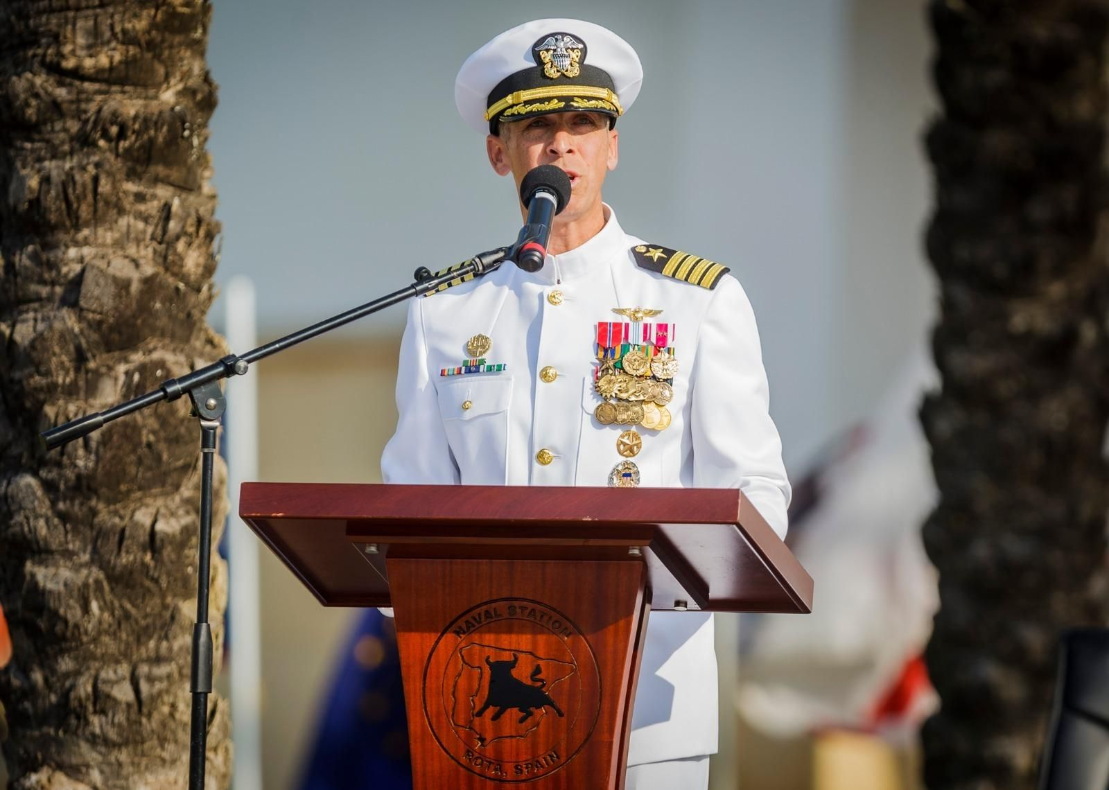 Así ha sido el cambio de comandante de EEUU en la Base de Rota