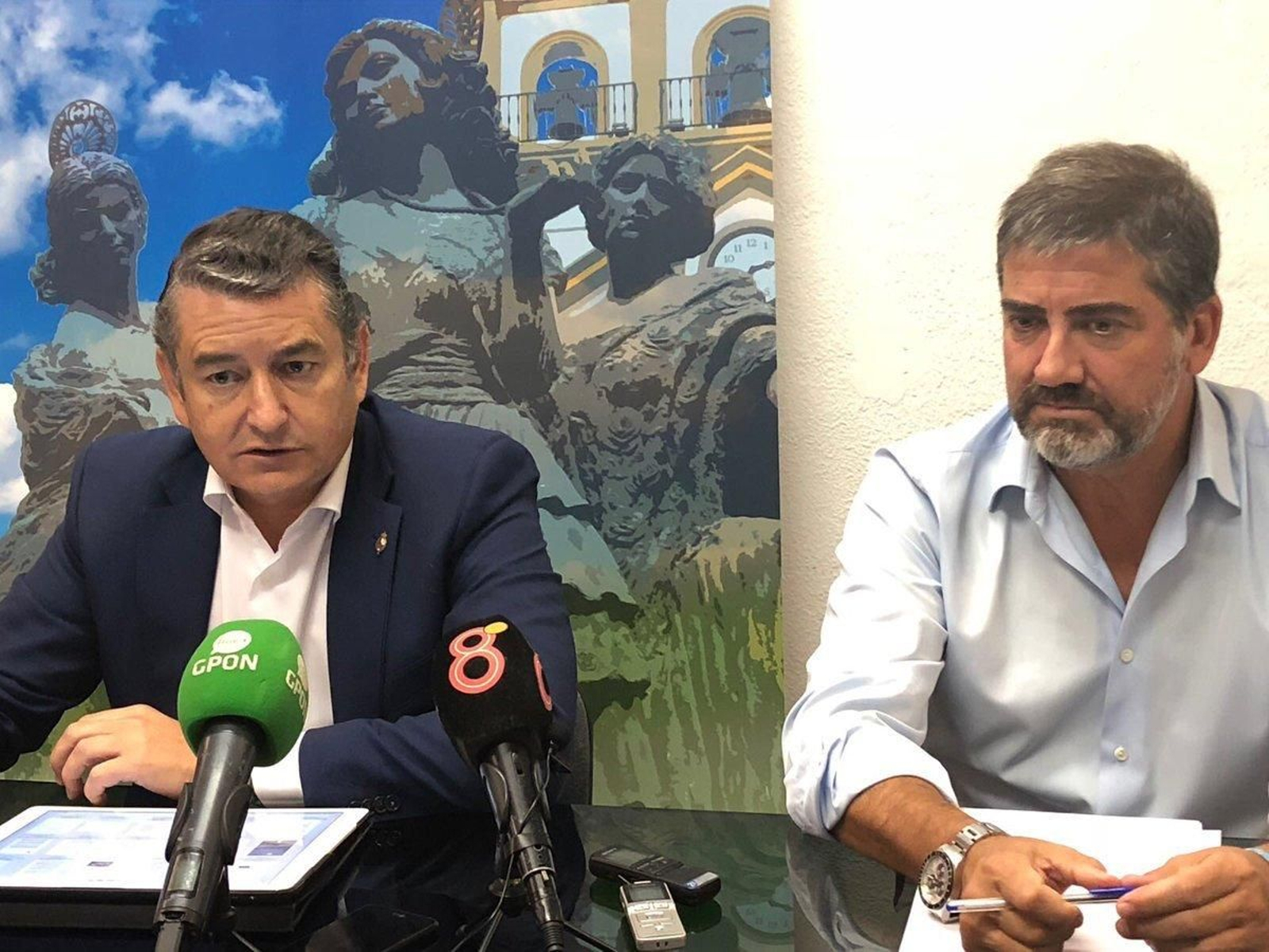 Antonio Sanz en rueda de prensa