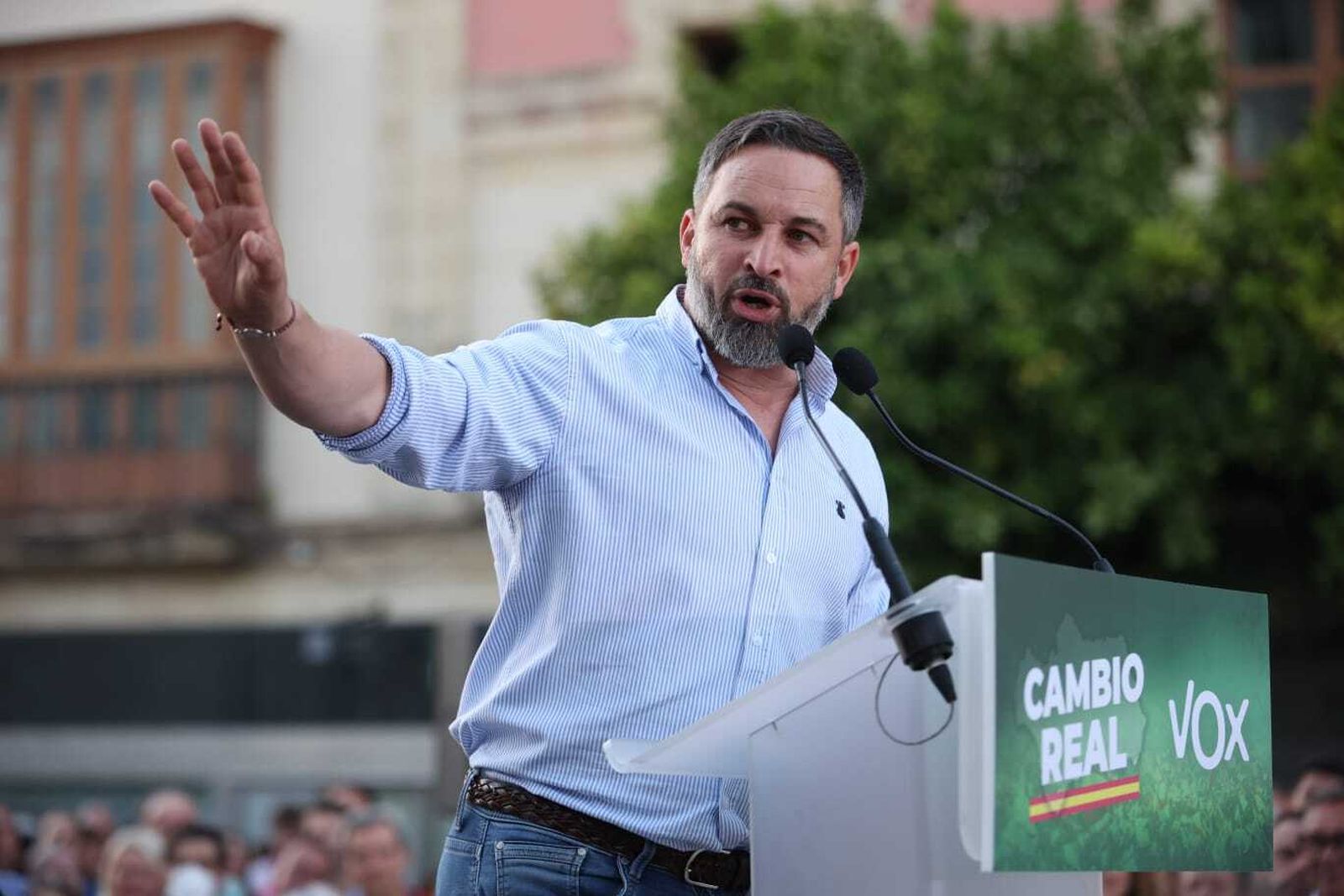 Acto público de Vox en Jerez con Santiago Abascal y Manuel Gavira