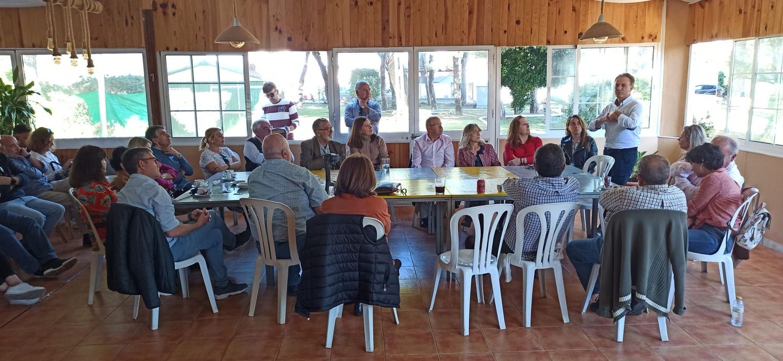 Una imagen del encuentro celebrado en Valdelagrana.