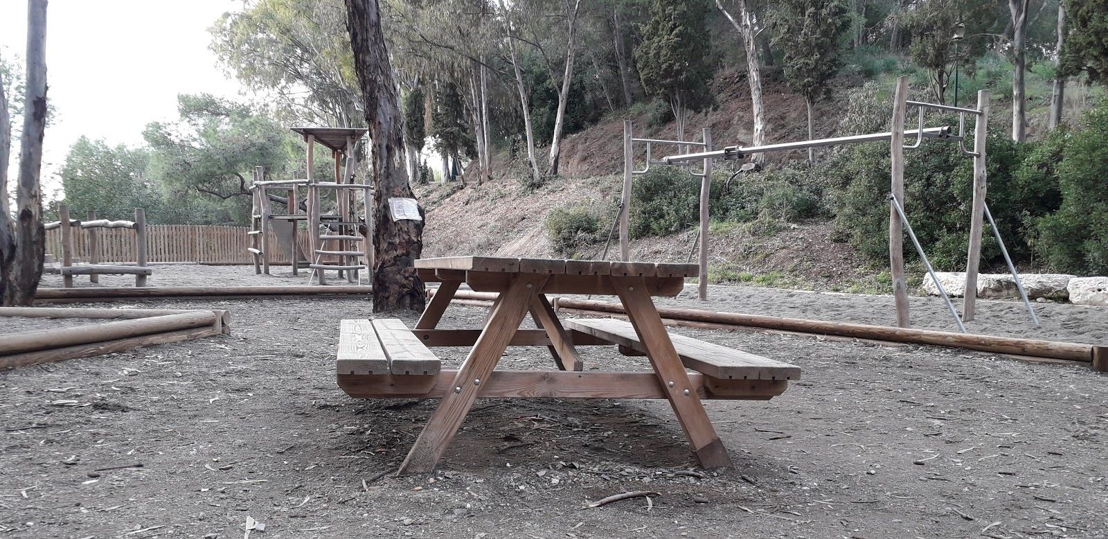 Parque en el monte de Gibralfaro.