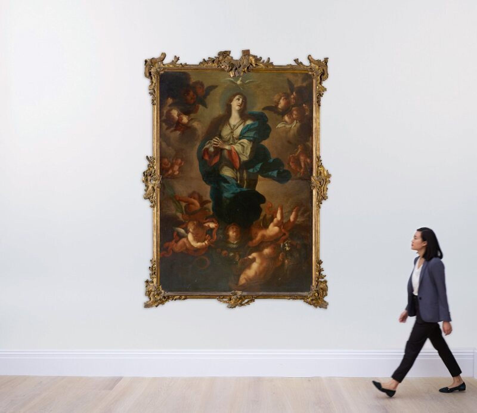 El cuadro de la Inmaculada Concepción que ha sido subastado en la casa internacional Sotheby's.