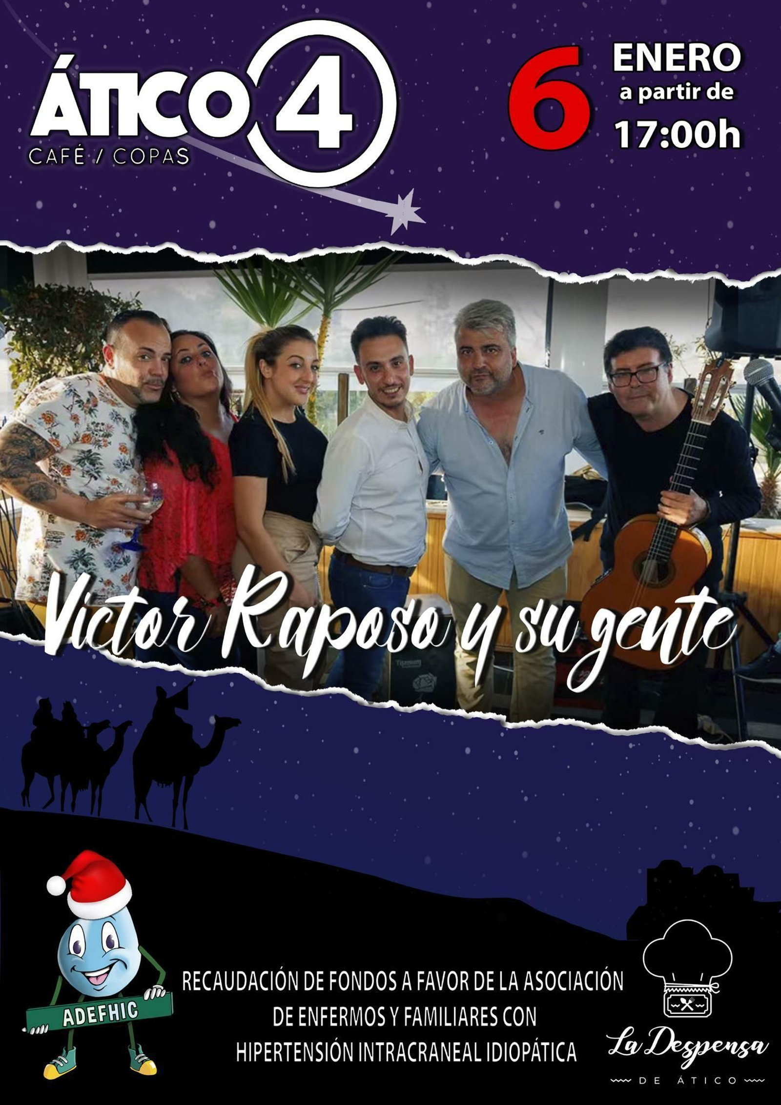 La asociación de Hipertensión Intracraneal Idiopática organiza un concierto benéfico el día 6 a las 17:00 horas en Ático 4 La asociación de Hipertensión Intracraneal Idiopática organiza un concierto benéfico el día 6 a las 17:00 horas en Ático 4