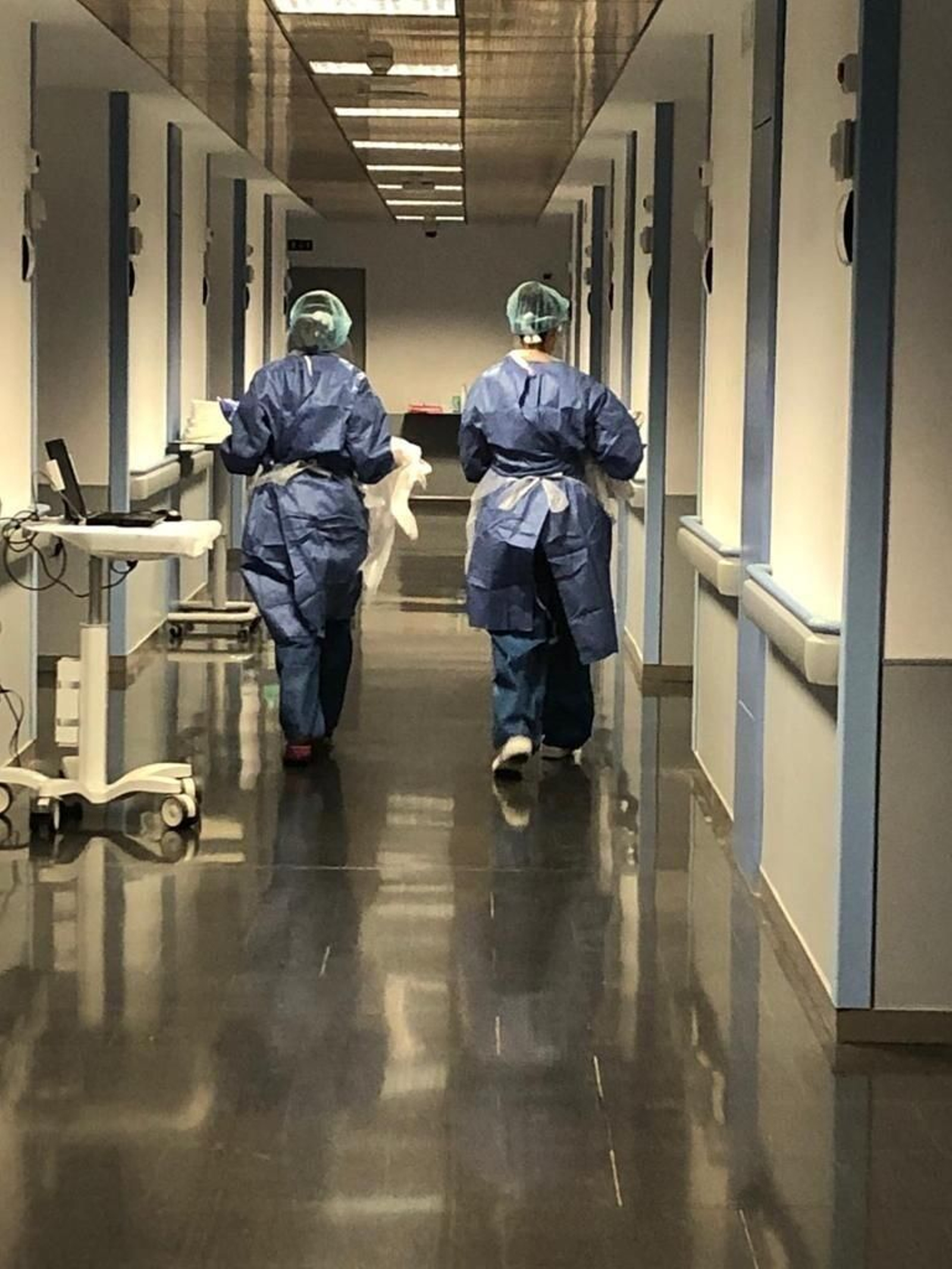 Enfermeras en un centro hospitalario.