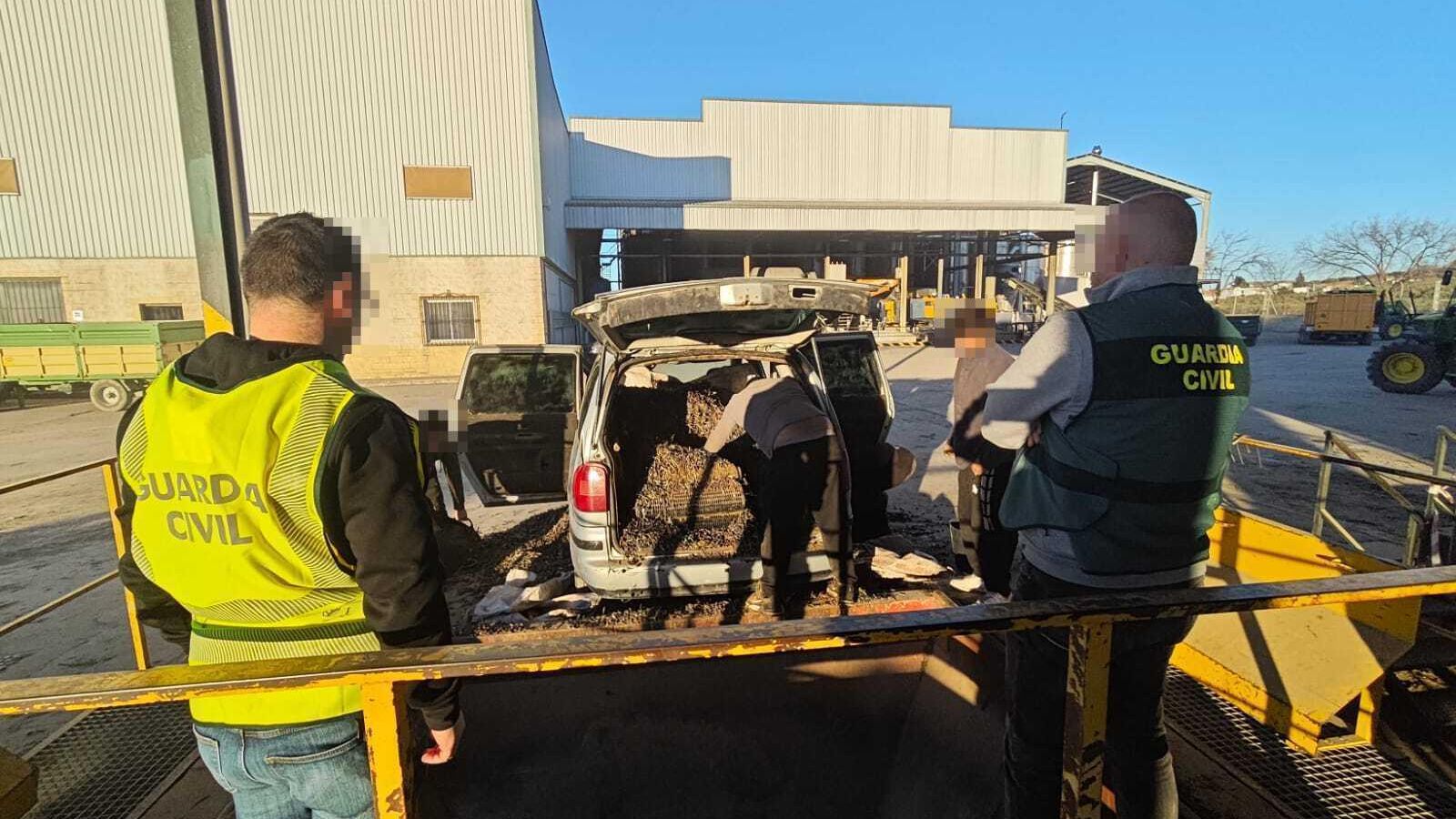 Una de las operaciones realizadas por la Guardia Civil