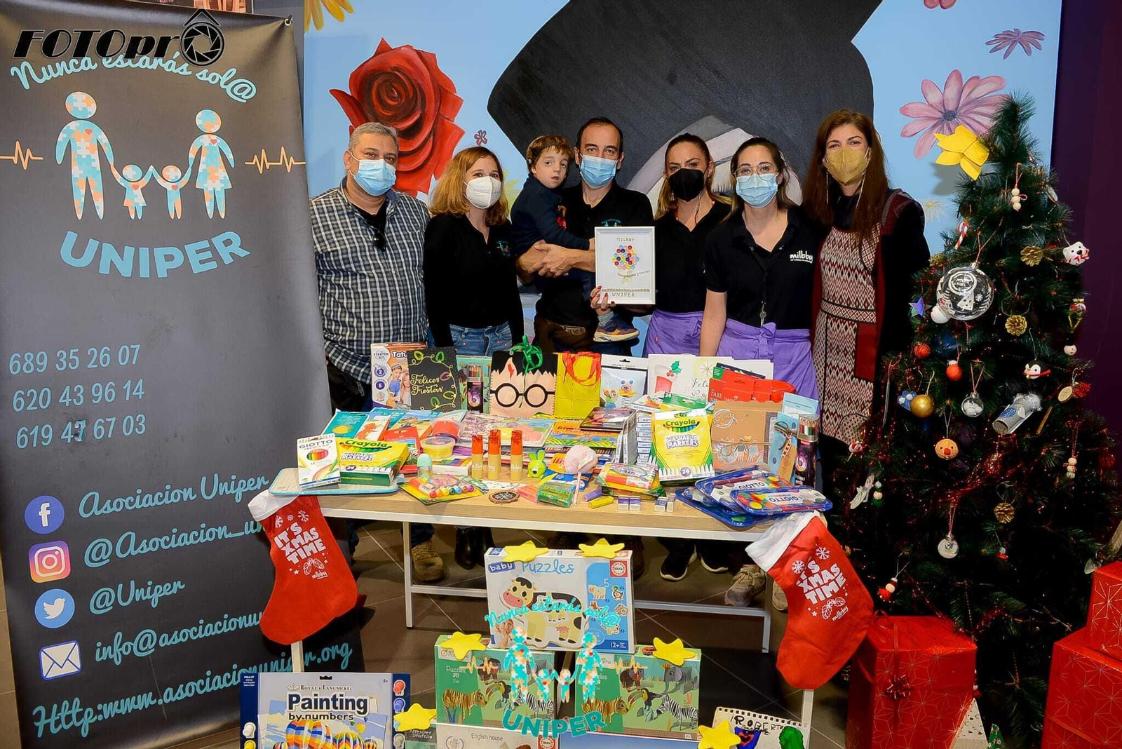 Miembros de Uniper Jerez con responsables de Milbby, en Área Sur.