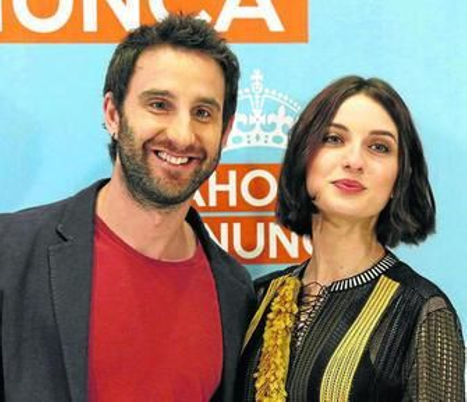 Dani Rovira y María Valverde, ayer, en la presentación.