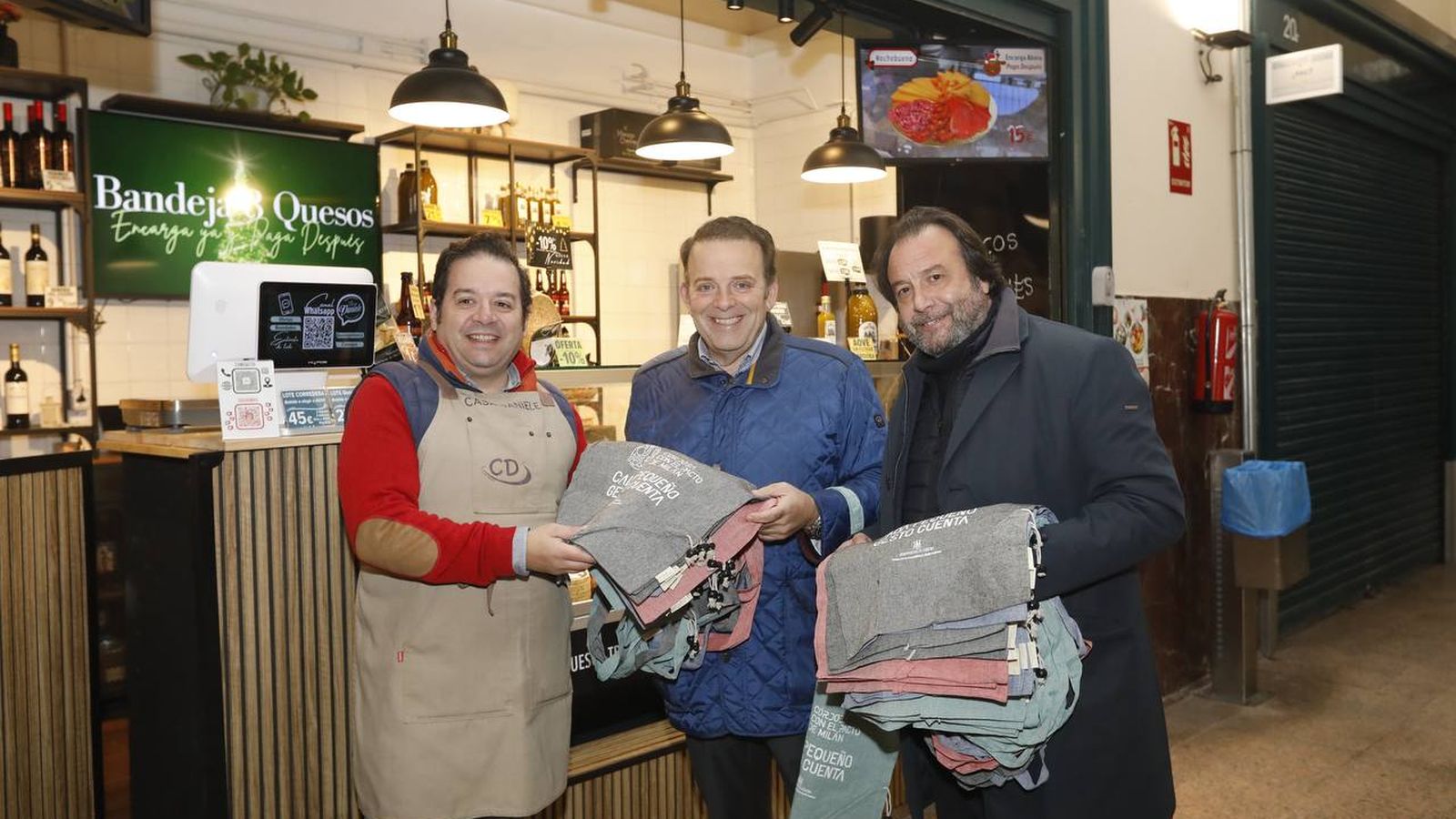 Los delegados municipales, en el establecimiento de Casa Daniele.