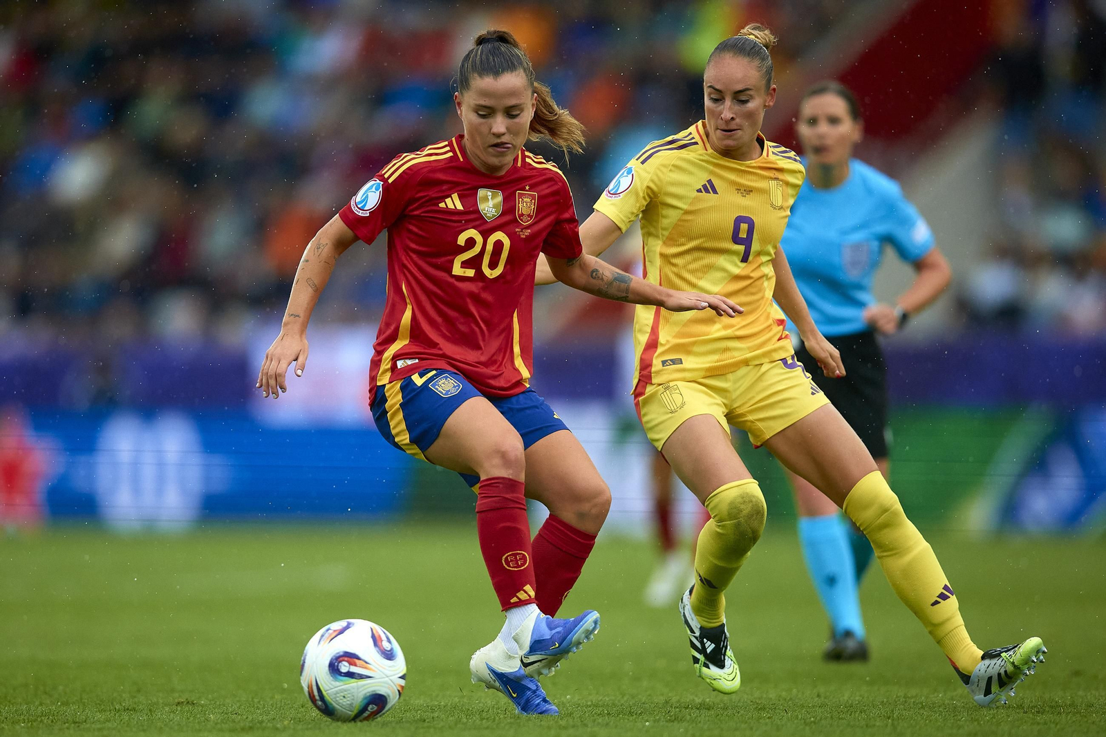 Las fotos de la goleada de España sobre Bélgica en la Eurocopa femenina