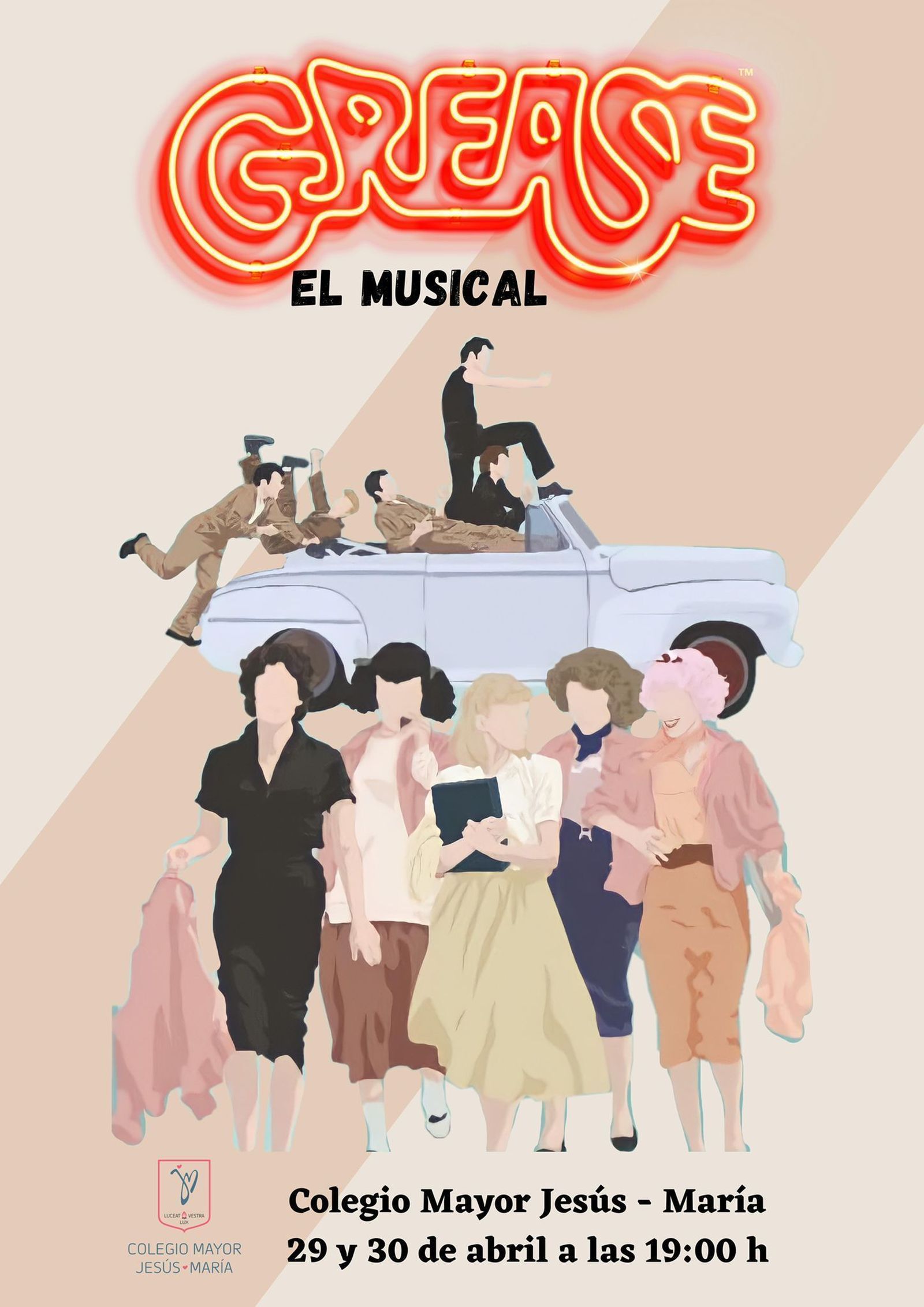Cartel de 'Grease, el musical'.
