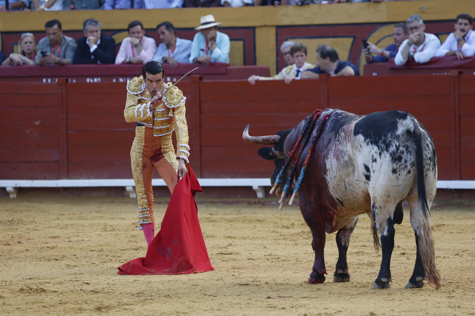 Fotos de la brava corridade La Palmosilla con Emilio de Justo, Borja Jiménez y David de Miranda