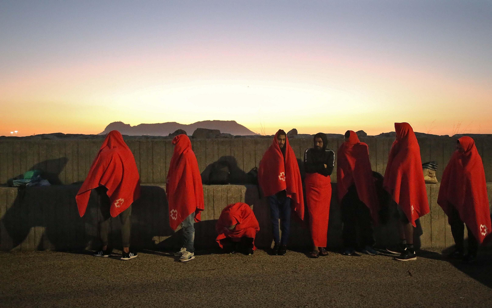 Fotos de los migrantes rescatados por Salvamento Marítimo en Algeciras