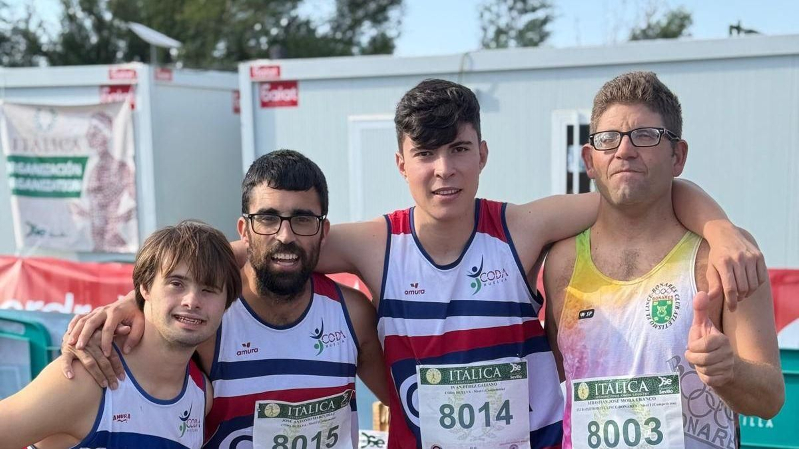 Representantes del CODA en Itálica.