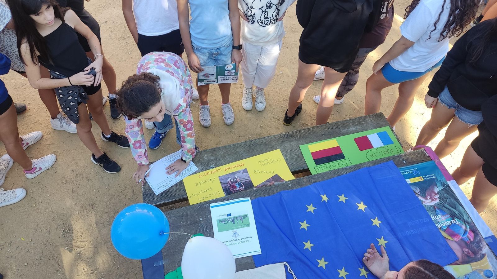 Alumnos del IES Hermanos Machado.