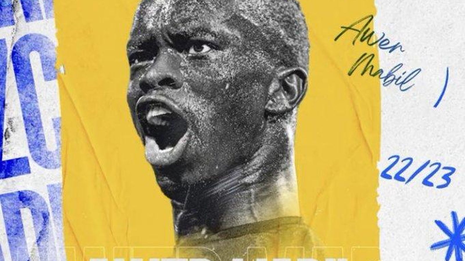 Imagen utilizada por el Cádiz para anunciar el fichaje de Mabil.