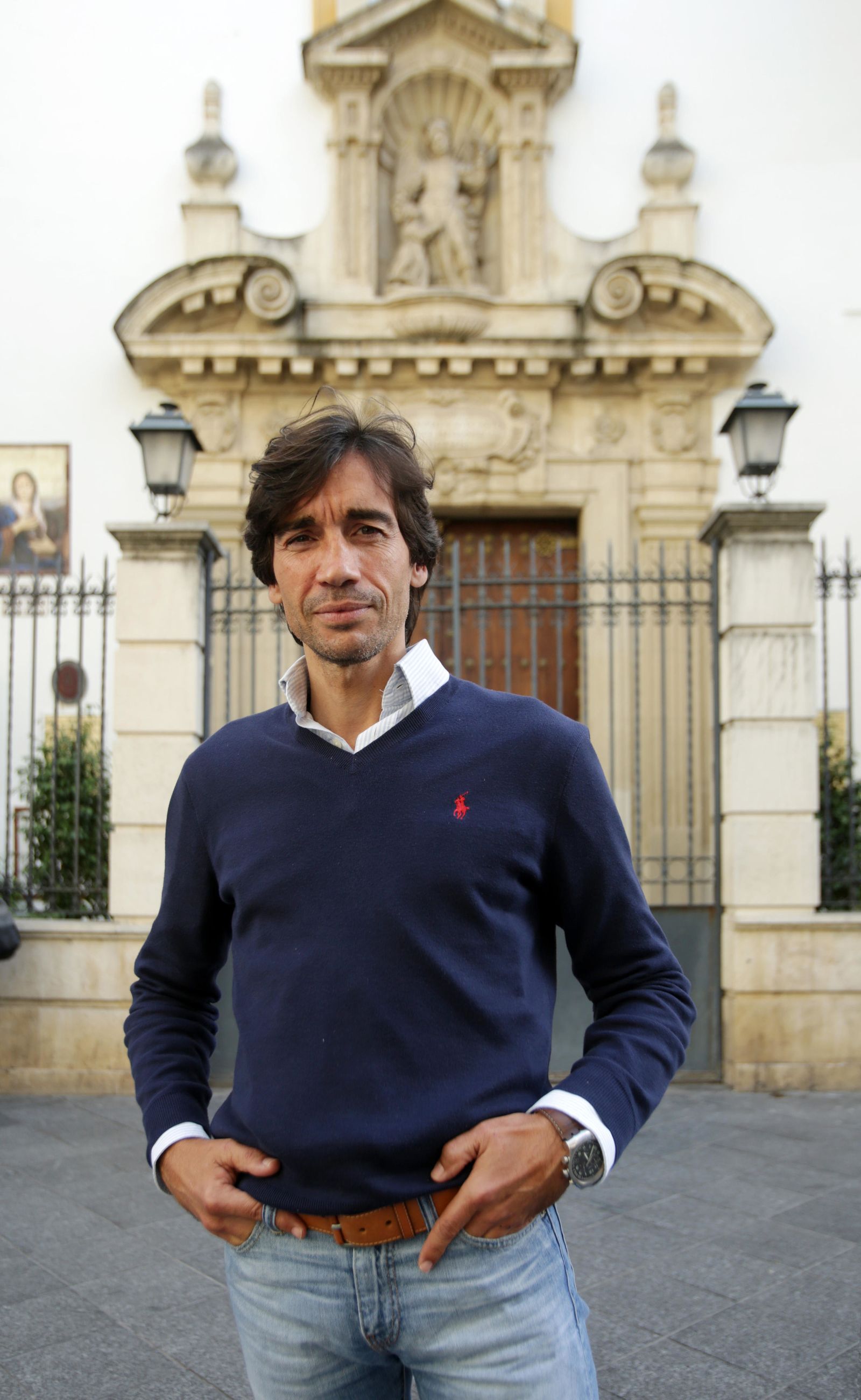 El torero jiennense Curro Díaz, en el centro de Sevilla.
