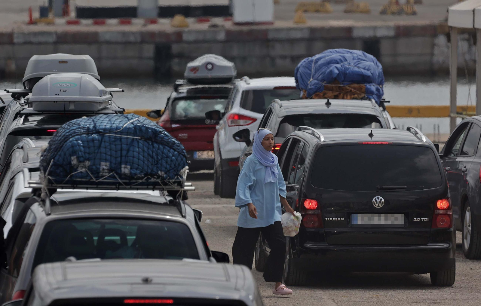 Fotos del primer domingo de agosto en la Operación Paso del Estrecho en Algeciras