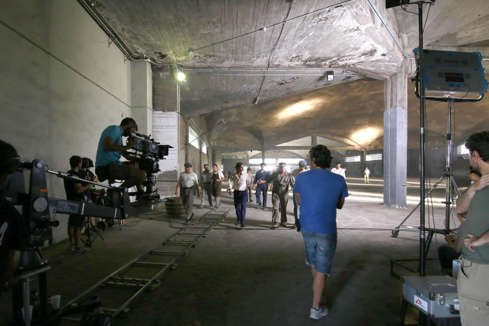 Imágenes del rodaje de la película 'El verano que vivímos' en González Byass