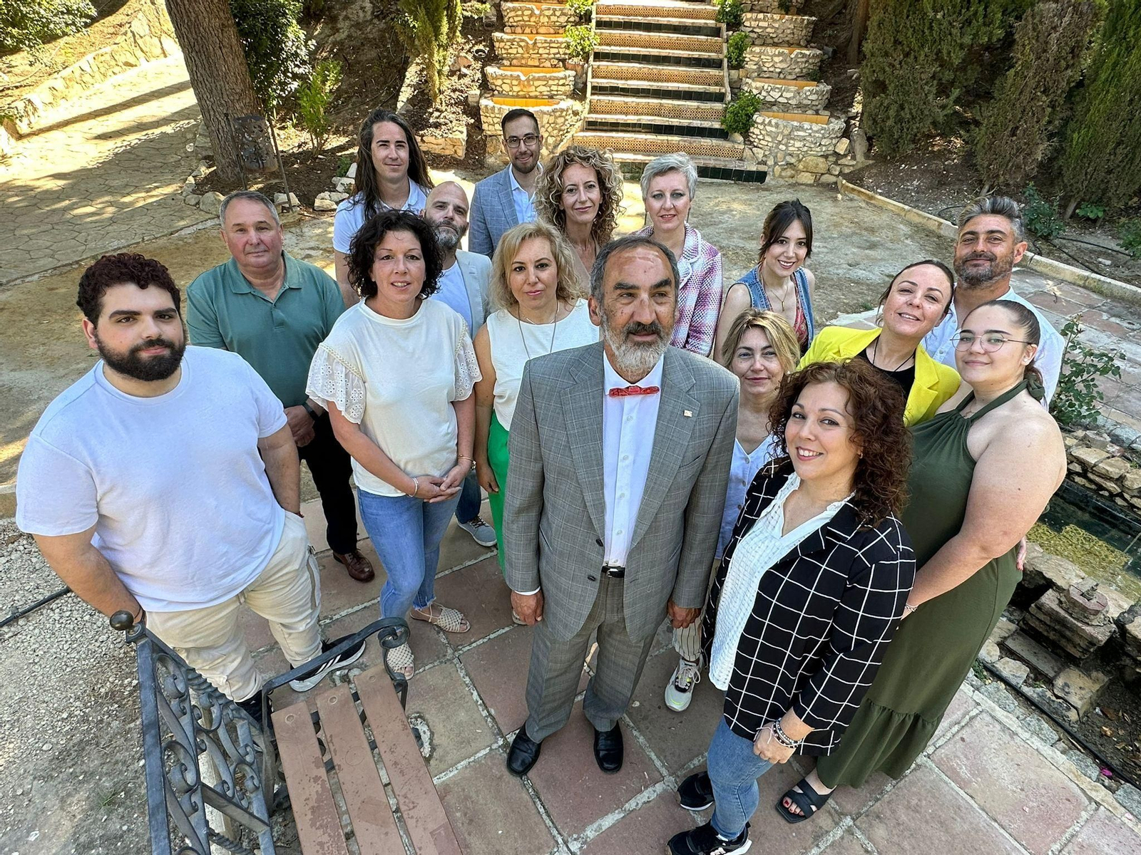 José Espejo, con la candidatura de IU en La Rambla.
