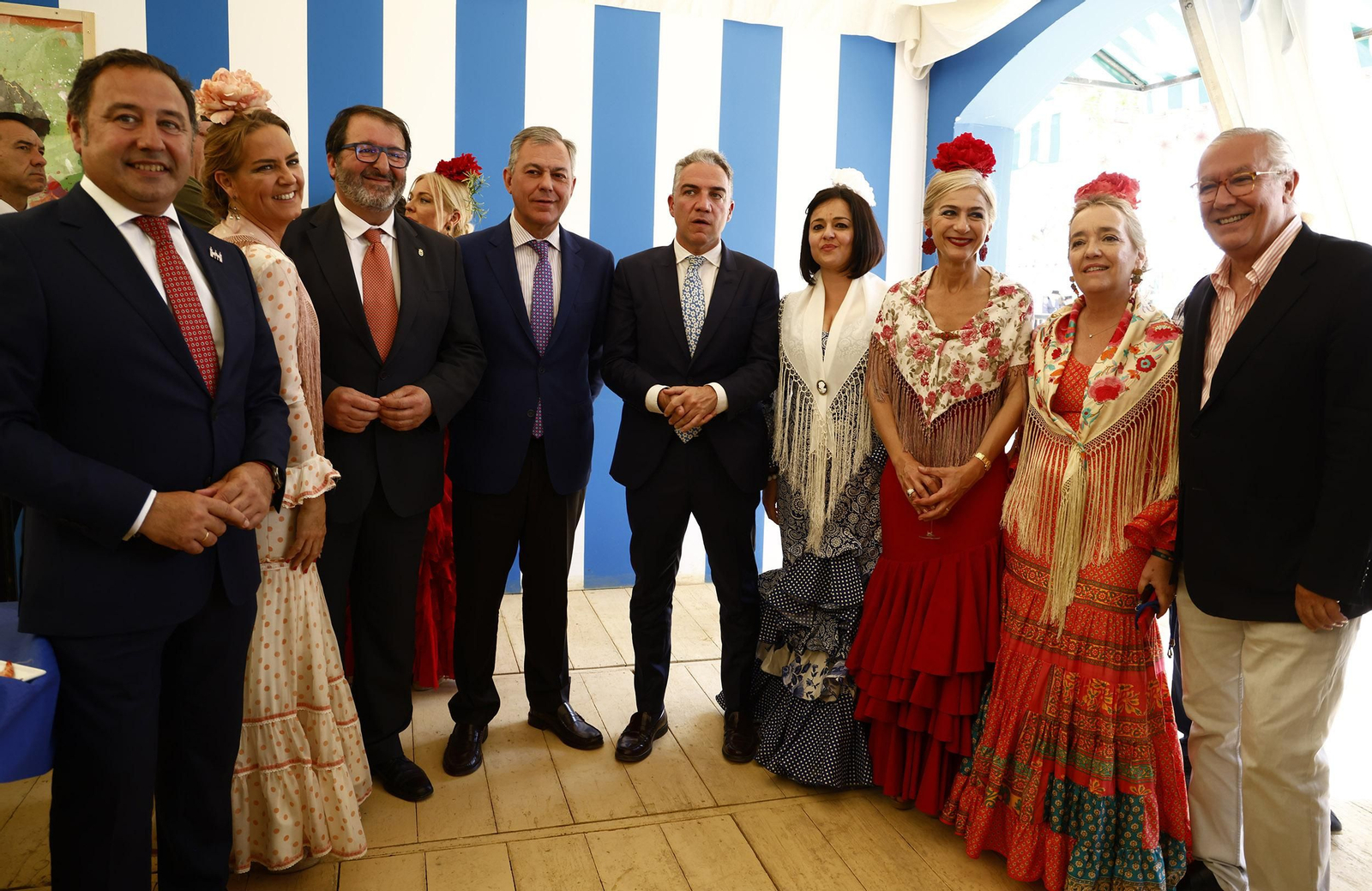José Luis Sanz durante la recepción de la caseta del PP en la Feria el pasado lunes.