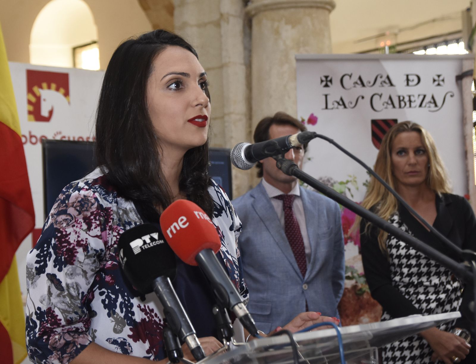 Carmen González en un acto durante el anterior mandato municipal.