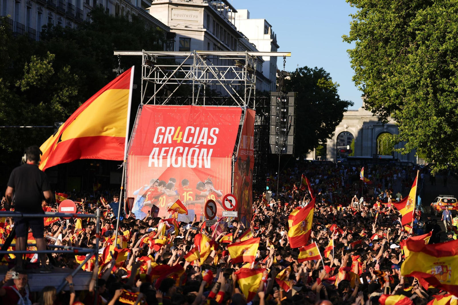 Las fotos de la celebración de España como campeona de la Eurocopa en Madrid