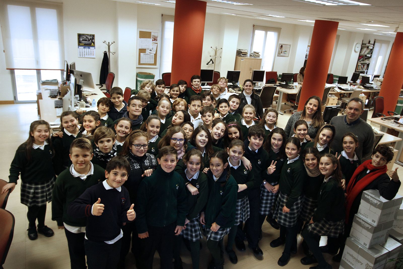 Alumnos del colegio  Carmelitas (27-01-2018)