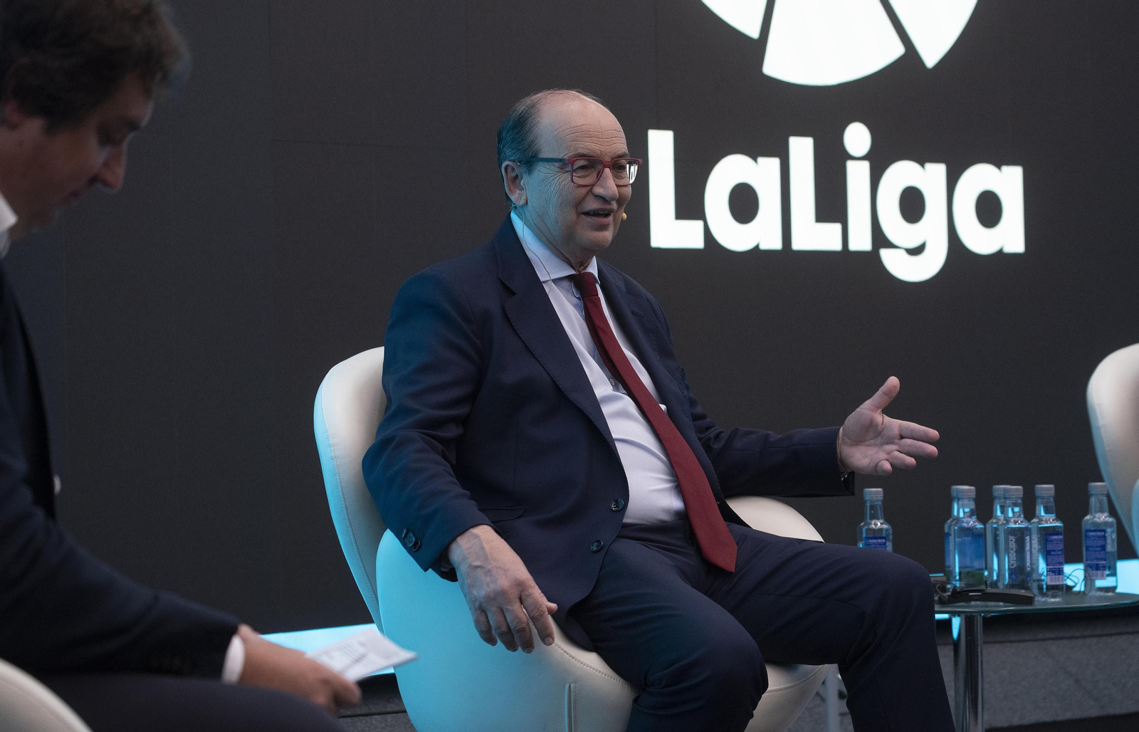 José Castro se expresa en el coloquio que hubo convocado por LaLiga la semana pasada.