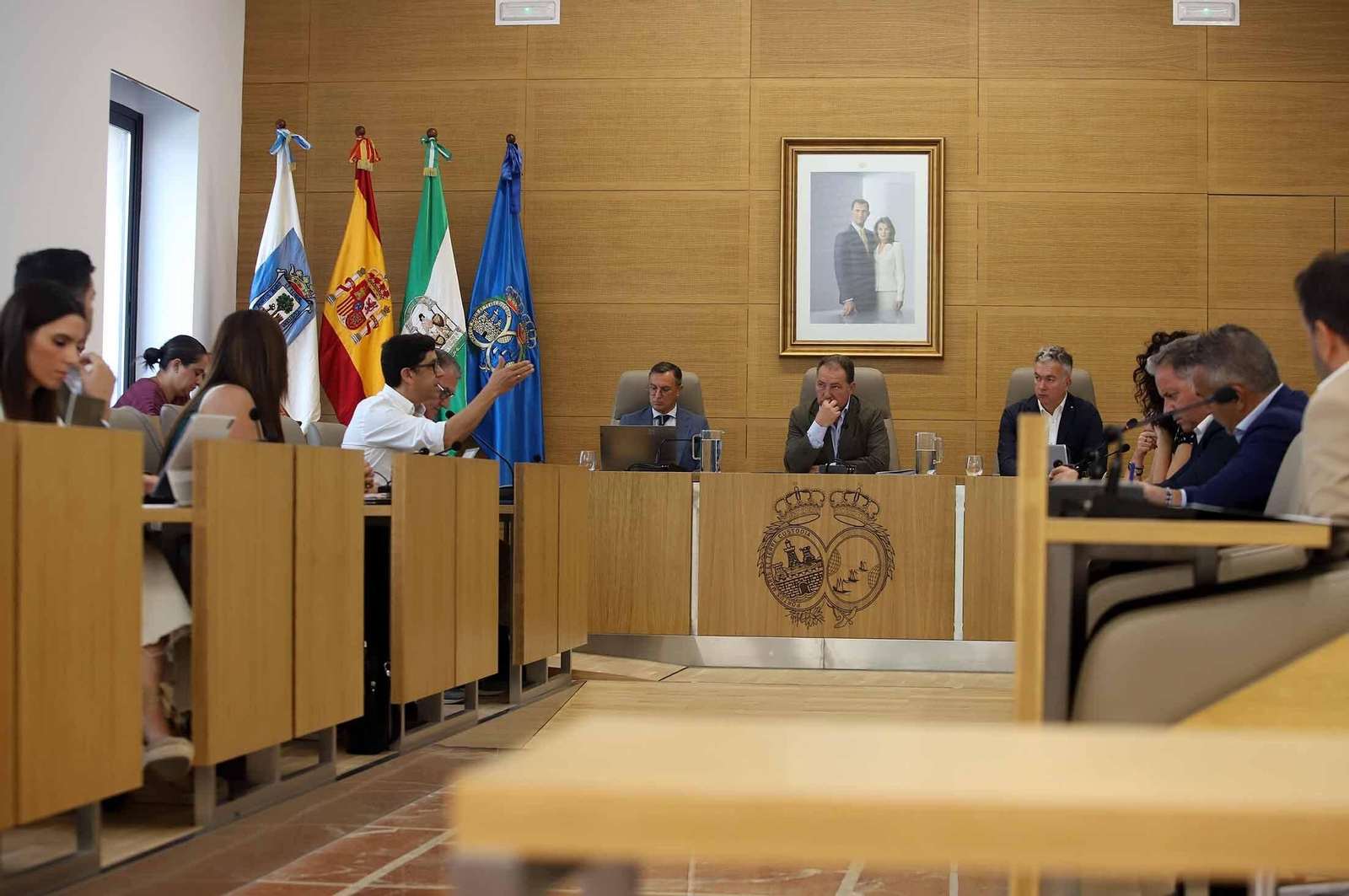 Imágenes del pleno extraordinario celebrado en la Diputación de Huelva