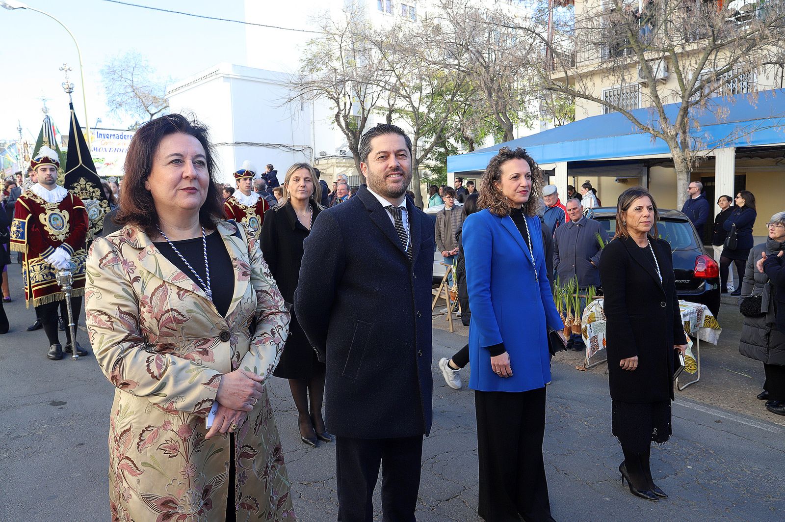 Imágenes del ambiente en la procesión de San Sebastián