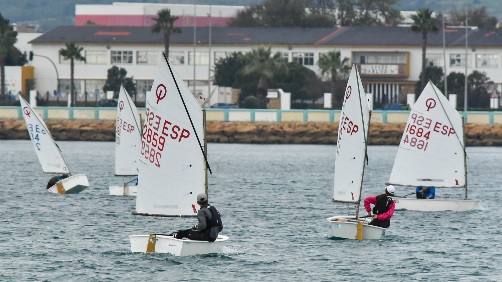 Las fotos de la primera jornada de la Copa de Andalucía de Óptimist en La Línea