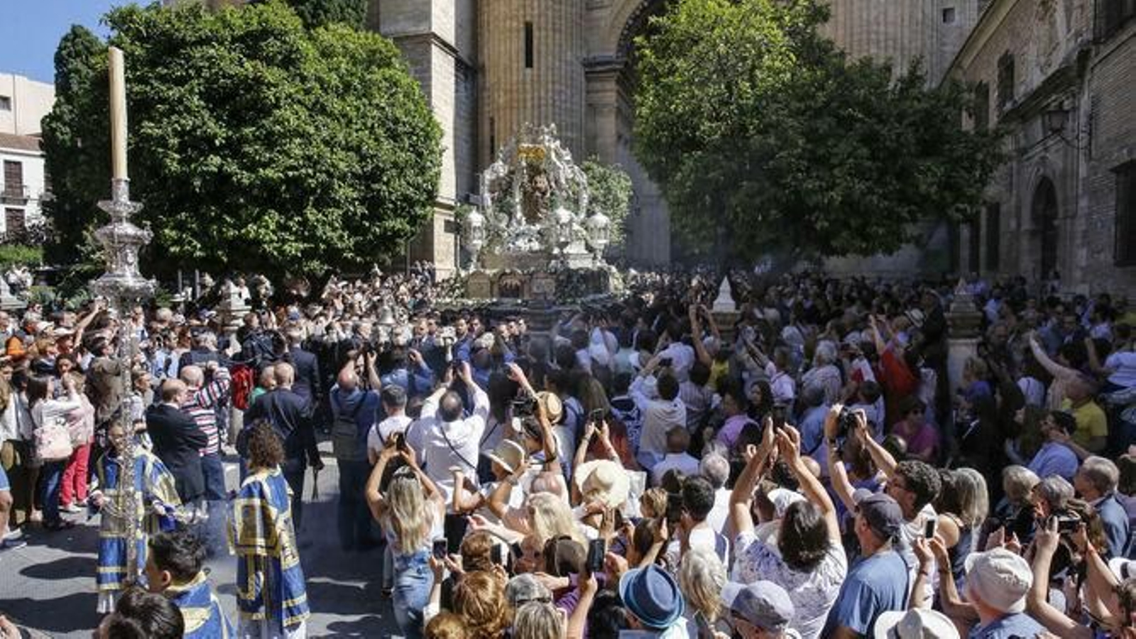 Procesión de Santa María de la Victoria.