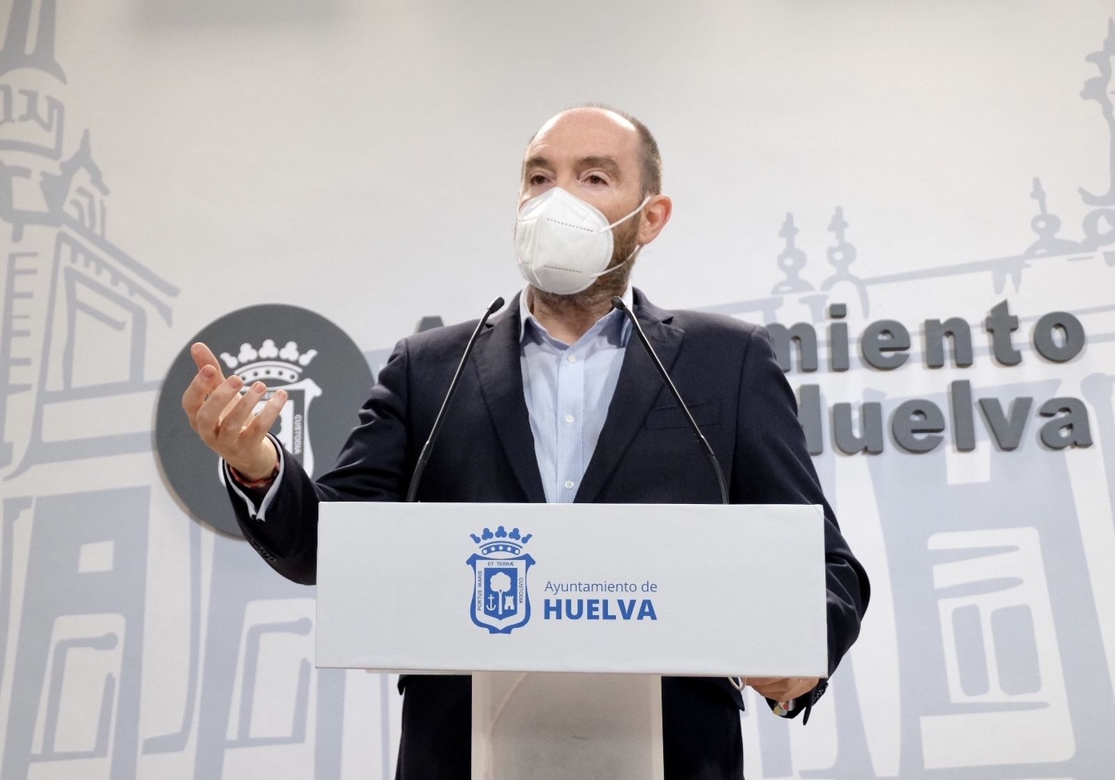 El teniente de alcalde, José Fernandez, en la presentación de la inversión destinada a la smart city.