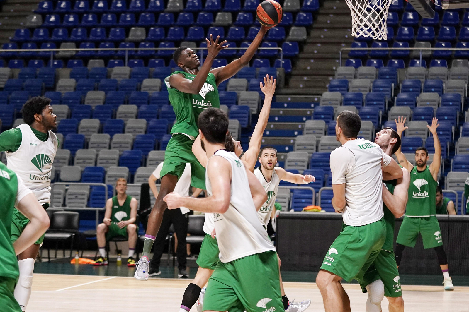 Las fotos del entrenamiento del Unicaja antes de recibir al Baskonia