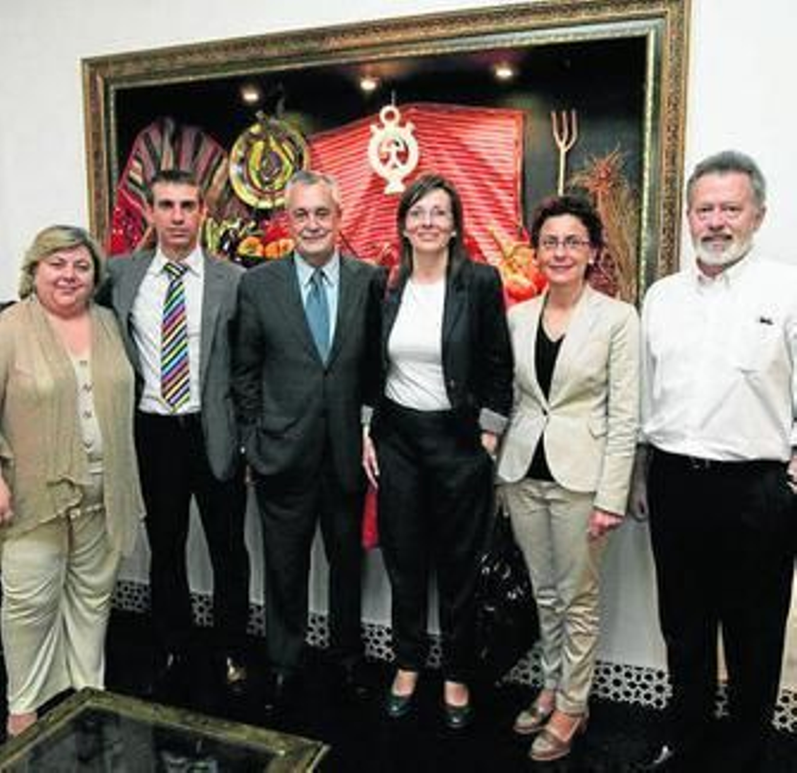 Griñán y Aguilera visitaron Murgiverde, junto a su presidente.